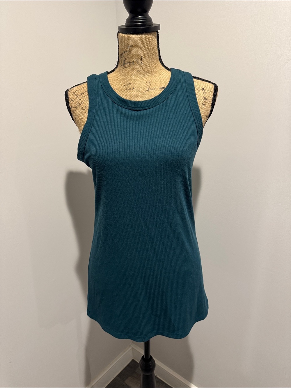Like New Torrid Teal Ribbed Tank Top